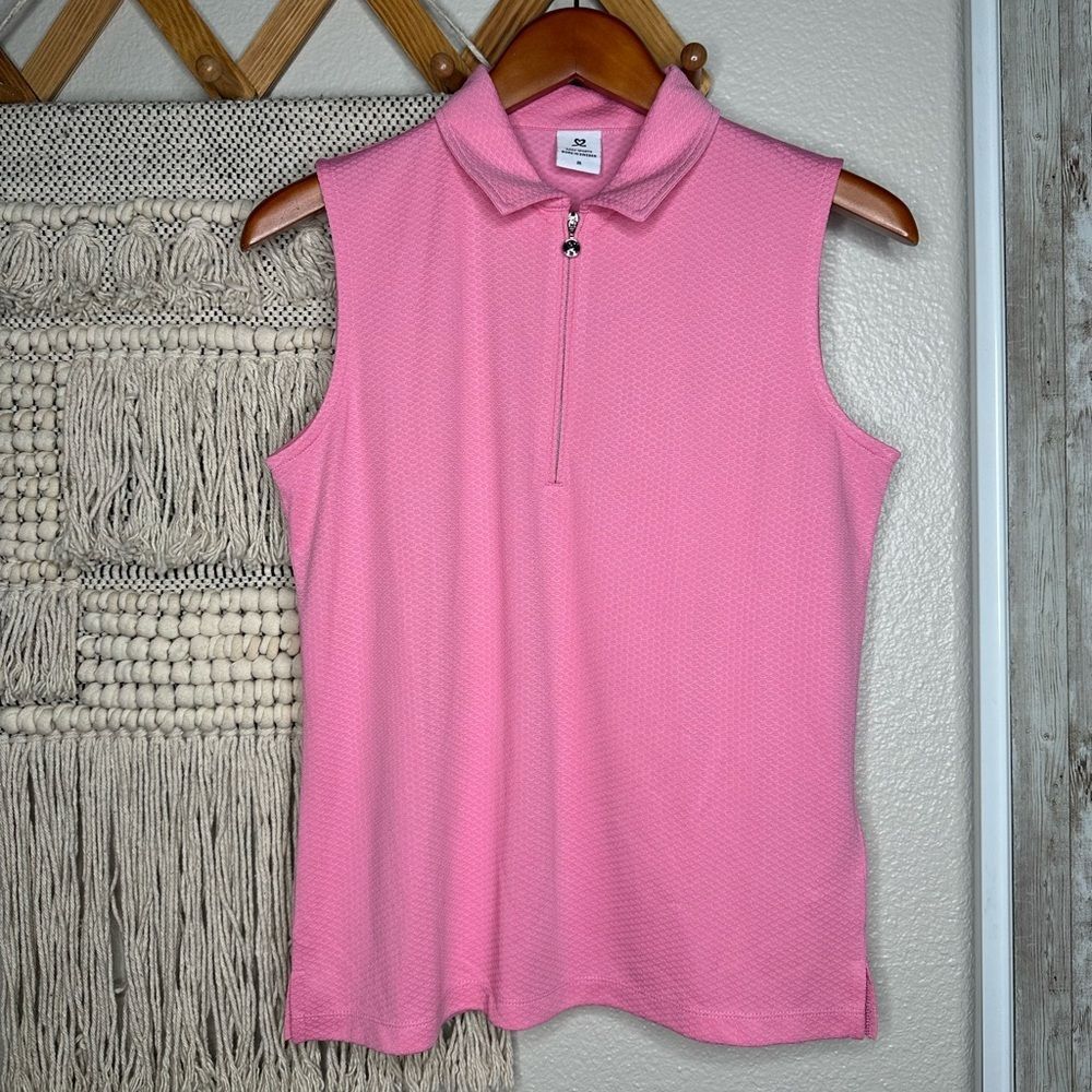 Daily Sports Peoria Sleeveless Polo in Pink